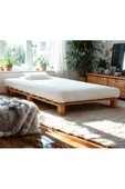 Pinoxi Ahşap Platform Karyola Ceviz Renk 100x200 Cm - 1
