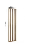 Pinoxi 50Cm x 220Cm Ahşap Çıtalı Paravan Oda Ayırıcı Seperatör Duvar Dekor 50Cm x 220Cm - 3