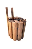 Pinoxi Ahşap Sınır Kazıklı Bordür Toprak Yükseltme Saksı Bordür Çit 20Cm x 150 Cm - 1
