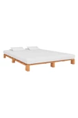 Pinoxi Ahşap Platform Karyola Ceviz Renk 160x200 Cm - 3