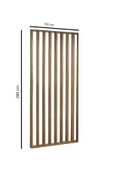 Pinoxi 100Cm x 280Cm Ahşap Çıtalı Paravan Oda Ayırıcı Seperatör Duvar Dekor 100Cm x 280Cm - 3