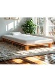 Pinoxi Ahşap Platform Karyola Ceviz Renk 100x200 Cm - 3