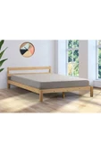 Pinoxi Masif Ahşap Karyola Çift Kişilik 120x200 Cm Doğal Ahşap Natural - 1