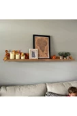 Pinoxi 180Cm Ahşap Çerçeve Rafı Duvar Rafı 180 Cm - 2
