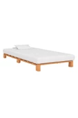 Pinoxi Ahşap Platform Karyola Ceviz Renk 90x200 Cm - 2