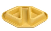 Bobo Bambu İkili Taşma Önleyici Mama ve Su Kabı BO-3170  230 ML Sarı - 1