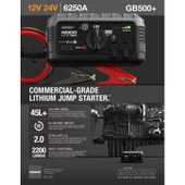 Noco Genius GB500 12/24V 6250 Amper Lityum Akü Takviye + Powerbank + Led Lamba - 8