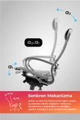 Samurai Ergonomik Koltuk | Bel Destekli, Tekerlekli, Yükseklik Ayarlı, Deri Yönetici Koltuğu -F.2.1.49 - 3