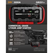 Noco Genius GB251 24V 3000 Amper Lityum Akü Takviye + Powerbank + Led Lamba - 9