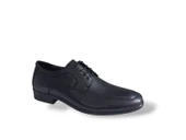 Zerhan 199 Erkek Siyah Bağcıklı Hakiki Deri Klasik Hafif Taban Ayakkabı thumbnail 4