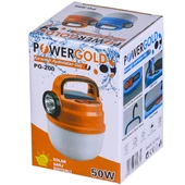 Powergold PG-200 USB ve Solar Şarjlı Acil Durum Lambası Çadır Kamp Feneri - 1