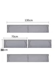 RevuBaby 4 Parça Beşik Kenar Koruyucu  Bebek Çocuk  Yatak kenar  Yumuşatıcı 70x130 CM - 3