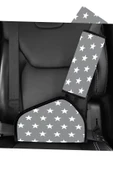 RevuBaby Araba Emniyet Kemeri Yastığı Oto Kemer Küçültme Seti Çocuk Baş Boyun Yastığı Kemer Daraltıcı GRİ - 2