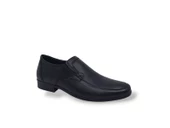 Zerhan 197 Erkek Siyah Hakiki Deri Klasik Hafif Taban Ayakkabı thumbnail 2