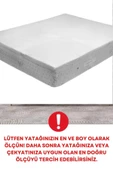 RevuBaby Lastikli Ortopedik Yıkanabilir Kılıflı Visko Yatak Şiltesi Yatak Pedi Uyku Pedi Topper - 4