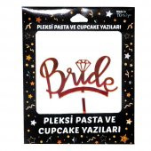 Bride Pleksi Pasta Süsü - Kırmızı - 1