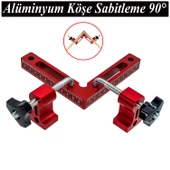 Köşe Sabitleme Gönye Aparatı 90° Derece Mengene Kıskaç Mandal El Tip İşkence Klips Hobi - 1