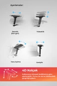Metta Samurai Ergonomik Fileli Yönetici Koltuğu / Ofis Sandalyesi - 30.3.15.AA - 5