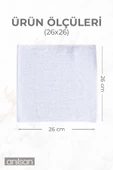 25'li Mini Havlu - 26x26 cm, %100 Pamuk, Bebek ve Çocuklar İçin, Yüz Havlusu Olarak Kullanıma Uygun thumbnail 5