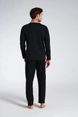 Pijadore 1750 Erkek Düğmeli Uzun Kollu Pijama Takım - 3