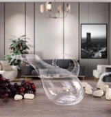 Paşabahçe Vino Yatık Eğik Kesim Kulplu Şarap Karafı El İmalatı Sürahi - 1750cc, 20888 - 2