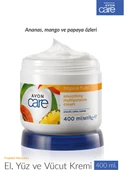 Avon Care Tropical Fruits Ananas, Mango ve Papaya Özlü El ve Vücut Kremi 400 ml - 2