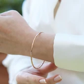 Dövme 2mm 7cm Ajda Gümüş Bilezilk thumbnail 4