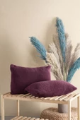 Peluş Teddy Puffy 2'li Dekoratif Yastık Kırlent Kılıfı Çift Taraflı 35x45 - 1