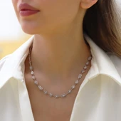 Taşlı Trend Gümüş Kolye thumbnail 3