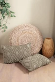 Bohem Punch 2'li Dekoratif Kırlent Kılıfı Yastık Kılıfı Çift Taraflı 35x45 Cm - 1