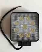 CALISMA LAMBASI KARE 9LED 27W 12V 24V - 1