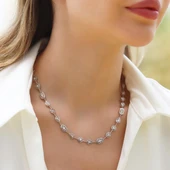 Taşlı Trend Gümüş Kolye thumbnail 1