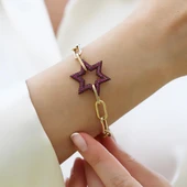 Yıldız Apm Taşlı Trend Gold Bileklik thumbnail 2