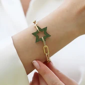 Yıldız Apm Taşlı Trend Gold Bileklik thumbnail 6