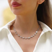 Taşlı Trend Gümüş Kolye thumbnail 2