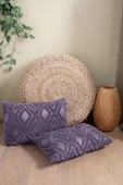 Bohem Punch 2'li Dekoratif Kırlent Kılıfı Yastık Kılıfı Çift Taraflı 35x45 Cm - 1