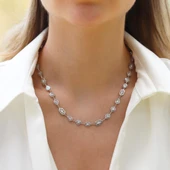 Taşlı Trend Gümüş Kolye thumbnail 4