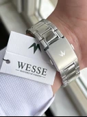 Wesse Çelik Kordon İç Fonksiyonları Aktif 5 Atm Suya Dayanıklı Erkek Kol Saati EW.208801-SS - 4
