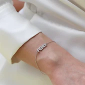 F Model Gümüş Bileklik thumbnail 6