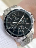 Wesse Çelik Kordon İç Fonksiyonları Aktif 5 Atm Suya Dayanıklı Erkek Kol Saati EW.208801-SS - 1