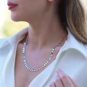 Kare Trend Pul Gümüş Kolye thumbnail 2