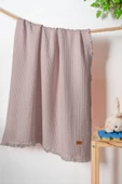 Bebek Müslin Örtü % 100 Pamuklu Çok Amaçlı Pike Battaniye Bebe Örtüsü 90x110cm - 1