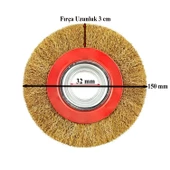 Saçaklı Çanak Fırça 150 mm Pas Kir Toz Temizleme Metal Temizlik Fırçası - 2