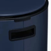 5five Simply Smart Delta Metal Pedallı 30 LT Çöp Kutusu Petrol Mavisi - 5