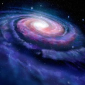 Fon Perde Tasarım Dekor Spiral Galaksi Samanyolu Yıldız Desenli Dijital Baskılı Çift Kanat 150+150 Toplam 300 cm - 6