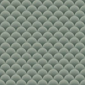 Fon Perde Tasarım Dekor Geometrik Çizgili Doku Yeşil Desenli Dijital Baskılı Çift Kanat 150+150 Toplam 300 cm - 6