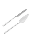 The Mia Bianco Pasta Servis Takımı Gümüş 2 Parça CKB0249 - 1