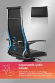 Metta Samurai Ergonomik Deri Yönetici Koltuğu / Ofis Sandalyesi - 2D7.4.1.109 - 2
