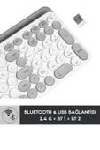 Ekw-28 2.4g Bluetooth Bt1 Bt2 Çoklu Cihaz Bağlantılı Ulta Ince Q Mac-wın-ıos-android Kablosuz Klavye - 5