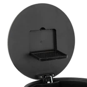 5five Simply Smart Delta Metal Pedallı 30 LT Çöp Kutusu Metalik Siyah - 3